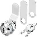 1 Pack Premium Cabinet Cam Locks Keyed Alike - Zzbety 5/8 Inch Cabinet Locks for Secure Files Drawers Mailbox RV Camper Door Tool Box (Zinc Alloy)