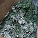 6 ft. Pre-Lit Snow Flocked Hinged Artificial Christmas Tree with 928 Tips and Metal Stand