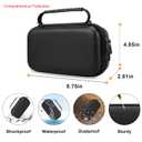 Elonbo Carrying Case for Portable Handheld Inhaler Nebulizer Machine for Adults and Kids, Asthma Inhaler Travel Case, Handheld Mesh Atomizer Machine Holder, Inhaler Spacer Bag, Black