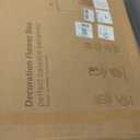 GSK White Metal Planter Box with LED Light Galvanized Versatile Rectagular Light Up Plant Trough Durable Indoor Outdoor Flower Container Porch Patio Tarrace Balcony Garden Home Office Commerical (30"H10"W38"L)