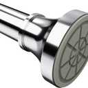 STARLATTA Shower Curtain Rod, 31-80 Inches Adjustable Tension Rod, 1-Inch Diameter Heavy Duty Rustproof Stainless Steel, No-Drill Spring Rod for Bathroom, Kitchen and Closet, Silver