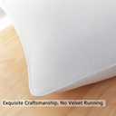 SleepMan Throw Pillow Inserts 14" x 24" (Pack of 1, White) Down Feather Pillow Stuffer Premium Decorative Pillows for Sofa Couch Bed