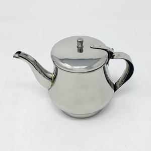 Stainless Steel Gooseneck Tea Pot w/Vented Hinged Lid, 18 Fluid Ounces (2-3 Cups) by Pride Of India