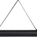 TRANSON Durable Poster Storage Tube with Straps 24"-40" Extendable for Blueprints, Artwork, Maps, Posters Color Black (1 Pack-Black)