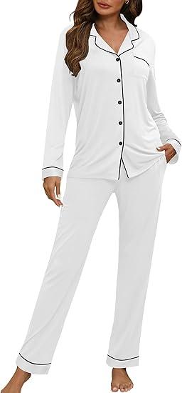 HNG Women Pajama Set Long Sleeve Sleepwear Fashion Night Wear. Size XXL