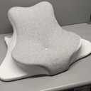 Reading Pillow for Bed, Lying, Leaning and Prone, Ergonomic Memory Foam Bed Wedge Pillow for Headboard, Chin & Back Support Pillows on Bedrest Couch Floor- Grey