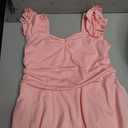 ALISISTER Girls Ruched Dresses Teens Ruffle Flowy Tiered A Line Swing Dress for Girl 7-16Y