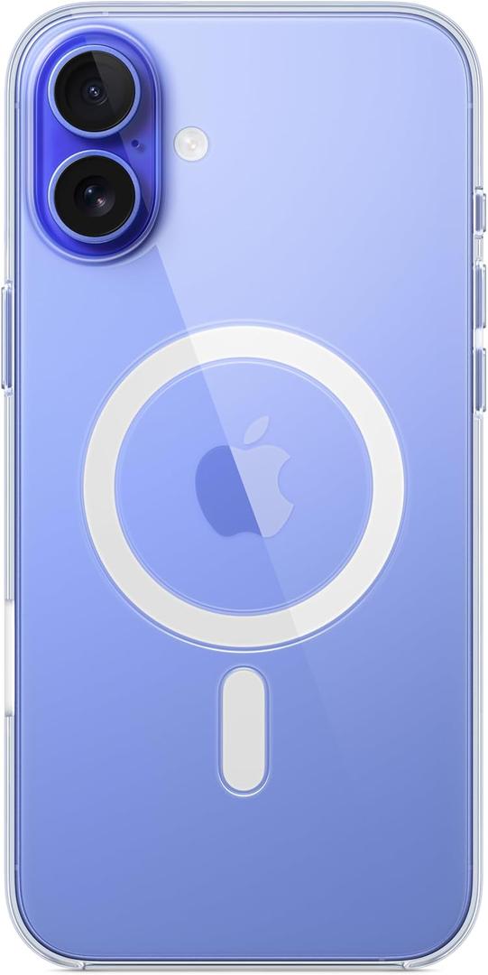 Apple iPhone 16 Plus Clear Case with MagSafe and Camera Control: Lightweight Phone Case, Wireless Charging Compatible, Smooth Glossy Finish
