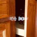 Clear/MultiUse Baby Toddler Child Children Safety Latches Self Adhesive for Lazy Susan Refrigerator Frides/Freezers Special needs Adults and Children. 1 Count per package.