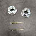 SET OF 2 REAR AXLE CASTLE NUTS&PINS FOR HONDA 1999-2008 SPORTRAX 400TRX400EX.