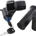 Pwshymi Throttle Grip, Throttle Grip, Handlebar Twist Throttle Grip Scooter Half Twist Throttle Control Handlewith with LED Display Motorcycle Controls Electric Throt