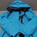 WICKHAM Girl's Waterproof Ski Jacket Winter Warm Fleece Lined Snow Windproof Jackets Removable Hood Ski Coat for Kids (Blue)Size: 8 Years