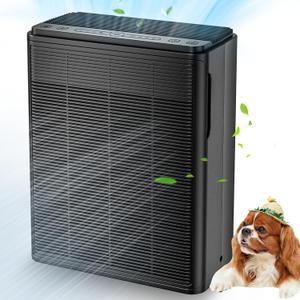 Air Purifiers for Home Large Room Up to 2000 Ft with Washable Filters, AIUZLK H13 HEPA Filter,Bedroom Air Purifier for Pet,Air Cleaner for Smoke Pet Hair Dander Odor,P260 (Black)