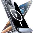 TORRAS Strong Magnetic & Seamless Stand for iPhone 16 Pro Case Clear, Fit for MagSafe, Never Yellow, 4X Military Grade Drop Tested Kickstand Protective Phone Case for iPhone 16 Pro 6.3", Clear