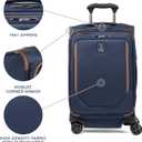 Travelpro Crew Classic Softside Carry-On Luggage, Blue, 21-Inch