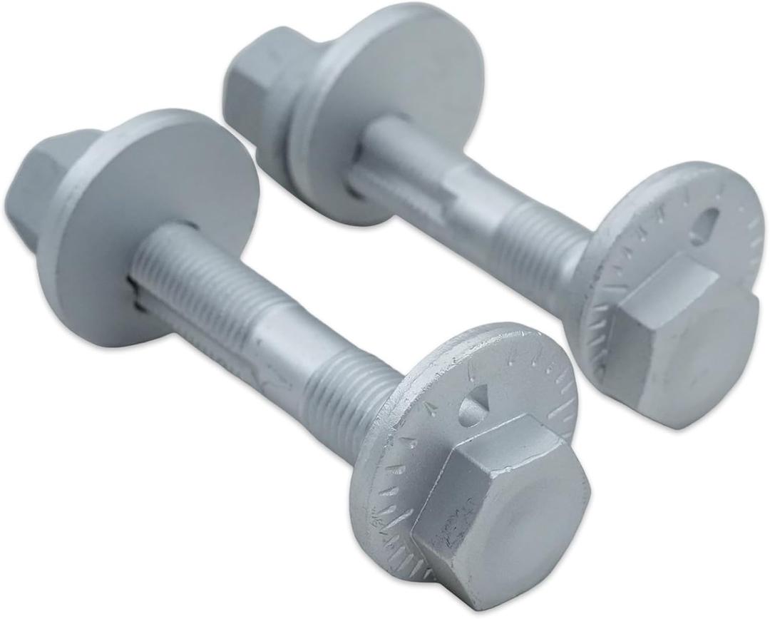 Set of 2 Camber Adjustment Eccentric Bolts Suspension Control Arm Cam Adjustment Nut Kit fits for Toyota RAV4 2010-2018 Replaces OE 4840942030