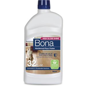 Bona Hardwood Floor Polish - 32 fl oz - High Gloss Shine - Polish for Wood Floors - Protects and Renews Dull Flooring - Covers 500 sq ft