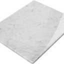 Lovdeco Marble Cutting Board, Pastry Board For Kitchen, Large Carrara White Marble Slab Gift With Non-Slip Feets, 16x20 Inch, 1 Piece