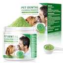 Dog Dental Powder,Dog Dental Cat Dental Care,Cat and Dog Teeth Cleaning,Canine Plaque Remover Helps Reduce Bad Breath,Improve Pet's Oral Cavity and Freshen Breathï¼ˆ180Gï¼‰