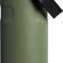 Stanley IceFlow Fast Flow Water Bottle | Angled Spout Lid | Lightweight & Leakproof for Travel & Sports | Insulated Stainless Steel | BPA-Free (Dried Pine VRT)