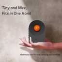 Decorative Night Light with Bluetooth Speaker | Cute Desktop Decor, Portable & Rechargeable, 4 Color Modes + White Noise | Ideal Gift for Home, Office, Travel |Black