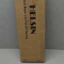 Helsin 24inch Industrial Pipe Shelving Bathroom Shelves Wall Mounted with Towel bar, 2 Tier Rustic Wood Floating Shelf, Metal Towel Rack Wall Shelf for Home & Bathroom (White, 24inch)