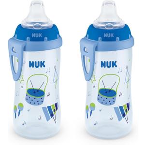 NUK Active Sippy Cup, 10 oz, 2 Pack, 8+ Months, Blue