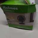 Holmes 6” Personal Table Fan – 2 Speeds, Compact, 15° Head Tilt, Wide-Angle Oscillation, Black