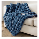 Electric Heated Blanket for Girls & Women, Soft & Luxurious, Faux Rabbit Fur Heating Throw Blankets, 6 Heat Settings, Overheat Protection, Quick Heating, Memory Function, Gift-Ready Design, 50"x60"