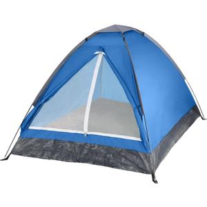 2 Person Camping Tent with Rain Fly and Carrying Bag - Lightweight Outdoor Pop Up Tents for Camping Essentials, Music Festivals, Backpacking, Hiking, or Beach Shelter by Wakeman Outdoors (Blue)