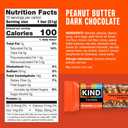 KIND THINS Peanut Butter Dark Chocolate Bars, Gluten Free, 100 Calories, 0.74 oz bars, 10 count (EXP 10/30/26)