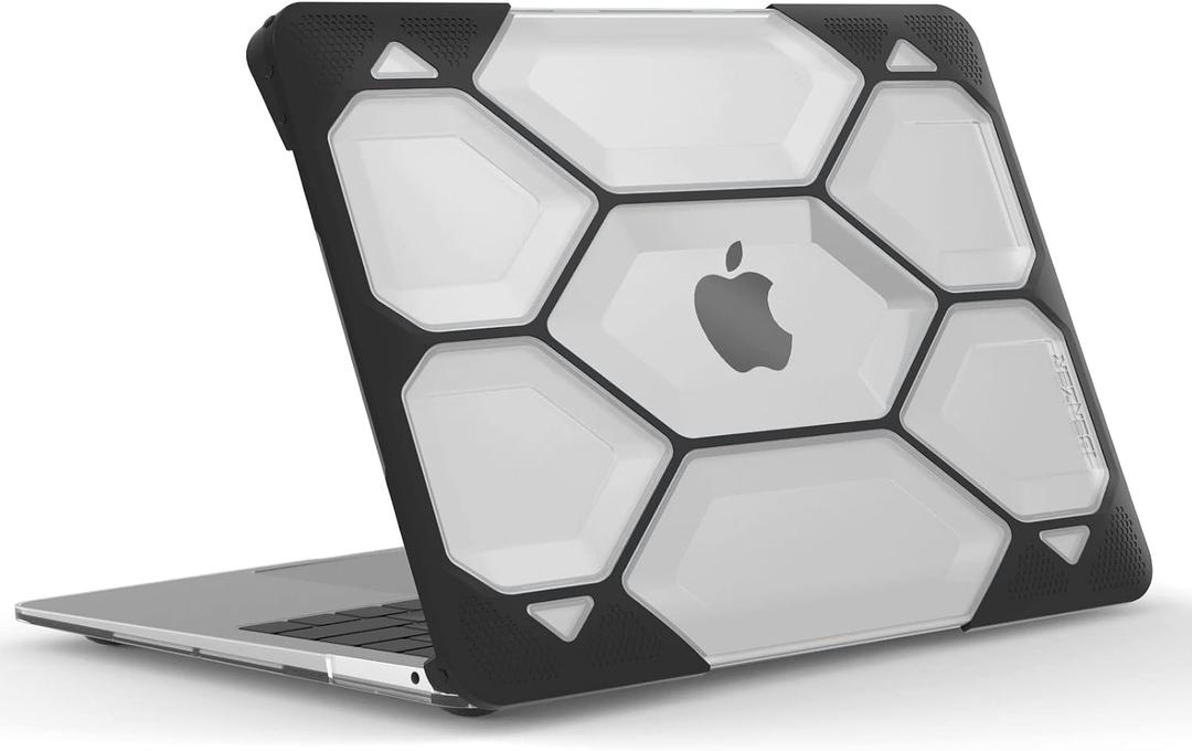 IBENZER Hexpact Compatible with New MacBook Air 13 Inch Case 2022 2021 2020 M1 A2337 A2179 A1932, Heavy Duty Protective Case for Apple Mac Air 13 Retina with Touch ID, Clear, HAT13-CL