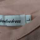 Bbonlinedress Womens Off The Shoulder Cocktail Dress, Formal Wedding Guest Prom Party Homecoming Graduation A-line Midi Dress (Blush) L