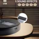 CD Player Portable with Speakers - Rechargeable Personal CD Player for Car and Home, Small Fabric Music Player with Backlit Display, Anti-Skip, AUX/USB Port - Ideal for Audiobooks & Gifts