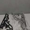 14''x8.5'' Decorative Shelf Brackets,2 Pack Cast Iron Shelf Supply,14 Inch Large Antique Black Corbesl,Screws Anchors Included