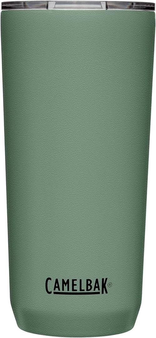 CamelBak Horizon Insulated Stainless Steel Tumbler with Tri‑Mode Spill‑Resistant Lid, 20oz, Moss