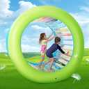 73" XL Giant Rolling Wheel Heavy Duty Inflatable Roller Wheel for Pool Lake Backyard Lawn Active Outdoor Play
