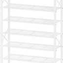 YATINEY 10 Tier Shoe Rack, Large Capacity Shoe Storage Organizer Holds 40 Pairs, Sturdy and Stable, for Entryway, Hallway, Closet, Dorm Room, White SS10WW