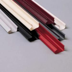 Slatwall Insert Plastic Snap in Black 4 Feet Long