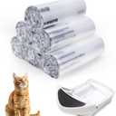 150 Pack Heavy Duty Self-Cleaning Litter Box Liners, Compatible with Litter-Robot 3/4, Extra Thick Waste Drawer Liners, 9-11 Gallons of Capacity, Easy to Empty