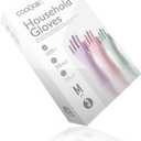 COOLJOB 3 Pairs Colorful Household Gloves with Cotton Liner & Non-slip Grip, Water Resistant Reusable Dish Washing Rubber Gloves for Kitchen & Bathroom Cleaning, Medium