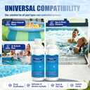 Swimming Pool Purifier, Pool Purifier, Pro Pool Water Purifier Liquid, Keeps Water Crystal Clear & Removes Cloudiness, for Inground Pools & Above Ground Pools