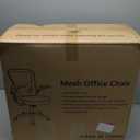 Flysky Mesh Office Chair, Ergonomic Computer Desk Chairs for Home Office - with Comfy/Comfortable Flip-up Arm Rests, Lumbar Support, Height Adjustable, 360 Degree Rolling Swivel (Black)