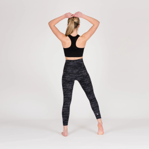CAMO YOGA LEGGINGS – BLACK S/M