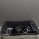 2PACK Stainless Steel Litter Box, Extra Large Litter Boxes for Big Cats, XL Metal Cat Litter Box with Lid High Sides, Anti-Urine Leakage, Non-Sticky, Scoop Included (Dark Grey)