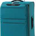 LIGHTGO Lightweight Softside Luggage,20inch Carry on, Water-Resistant, TSA Approved Lock, Spinner Wheel, Turquoise, 20inch