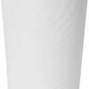 Trash Can - Small Waste basketbin - 1.8 Gallon- for Office,Home,Bathroom,Kitchen - White