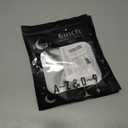 2 x 6" Aluminum House Numbers, Black Metal Address Door Numbers, Metal House Address Number for Outside, Modern Apartment Street Mailbox Number (3)