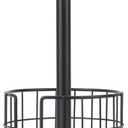 YINMIT Wood Paper Towel Holder Countertop, Farmhouse Paper Towel Holder with Heavy Duty Base, Wooden Paper Towel Holders, Paper Towel Holders for Kitchen, Fits Standard and Large Size Rolls (Brown - Fence)