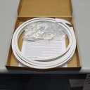 UrbanRed Flexible Bendable Ceiling Curtain Track, 9.8 ft (3 m), Mount for Rail with Curtain Tracks System, Room Divider, Curtains Rod, RV Ceiling Track for Curtains, White